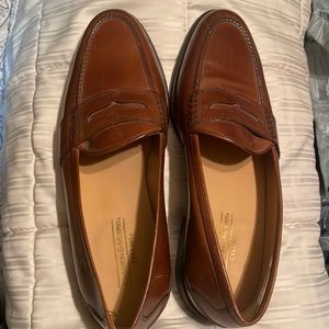 Johnson & Murphy Cellini Men’s Brown Leather Penny Loafer Italy Shoes Sz 11 M